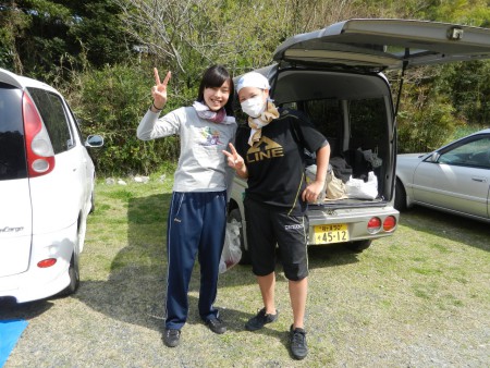 作業前にパチリ。